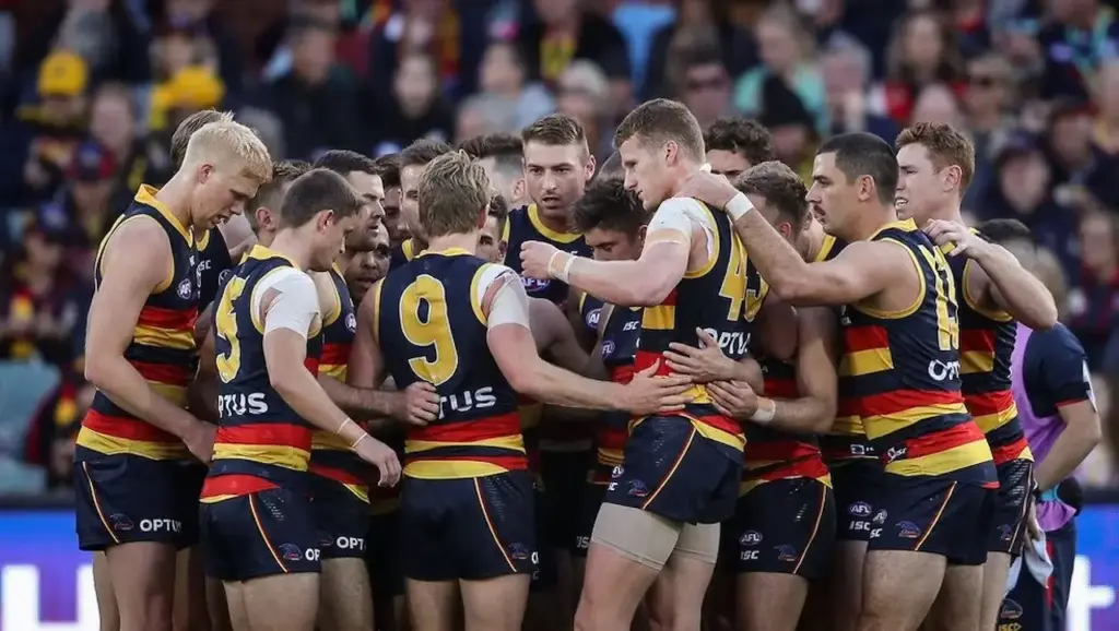 Adelaide Crows Team Grouping Up