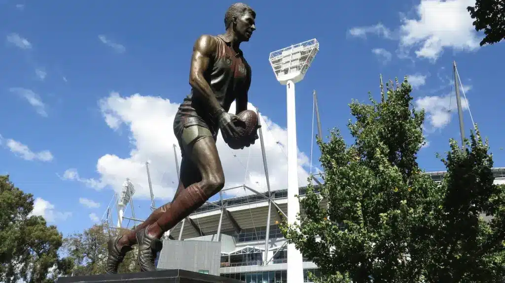 Commemorative Statue of Jim Stynes Melbourne Demons Legend 