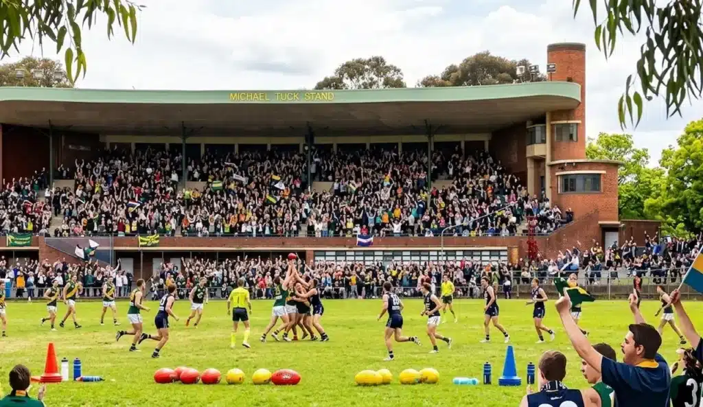 A Football Match in Glenferrie Oval 