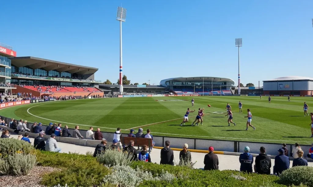 Player in Whitten Oval Playing Football 