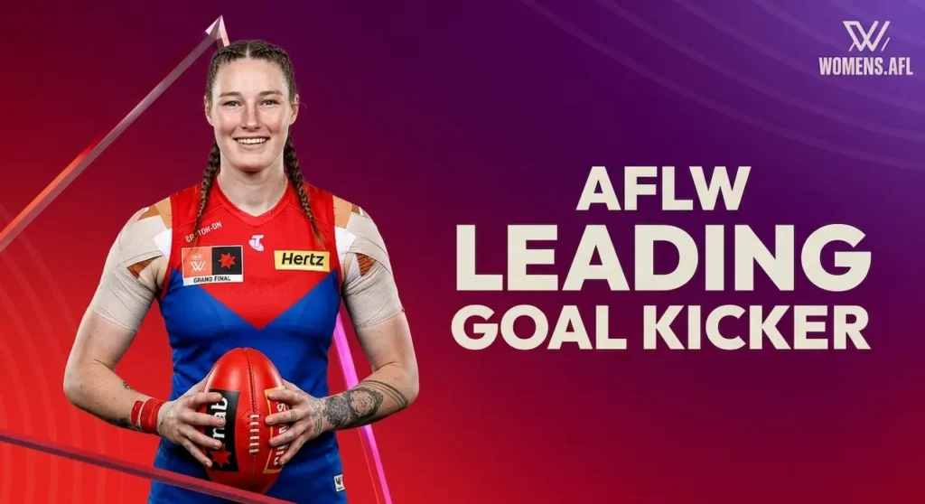 Tayla Harris as the AFLW Leading Goalkicker